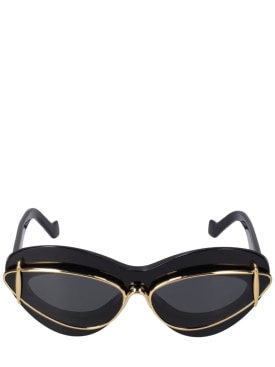 Loewe: Acetat-Sonnenbrille mit Doppelgestell - Schwarz - women_0 | Luisa Via Roma