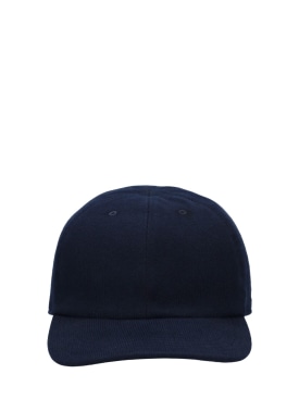Kiton: Logo cotton baseball hat - Cornflower Blue - men_0 | Luisa Via Roma