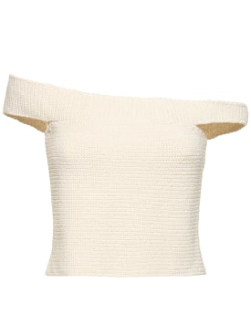 Wandler: Polly 오가닉 코튼 크로셰 탑 - 아이보리 - women_0 | Luisa Via Roma