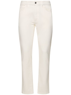 Zegna: Five pocket cotton pants - White - men_0 | Luisa Via Roma