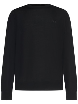 Dsquared2: Suéter de lana - Negro - men_0 | Luisa Via Roma