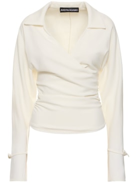 Andreadamo: 科技织物衬衫 - 白色 - women_0 | Luisa Via Roma