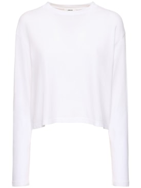 Agolde: T-Shirt aus Bio-Baumwolle „Mason“ - Weiß - women_0 | Luisa Via Roma