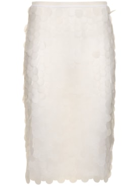 16arlington: Delta round sequined skirt - White - women_0 | Luisa Via Roma