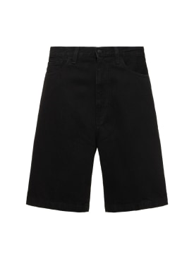Carhartt WIP: Landon shorts -  Rinsed Black - men_0 | Luisa Via Roma