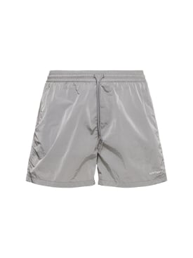 Carhartt WIP: Bañador shorts - Sonic Silver - men_0 | Luisa Via Roma