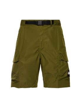 The North Face: Tech cargo shorts - Forest Olive - men_0 | Luisa Via Roma