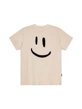 Molo: Bedrucktes T-Shirt aus Bio-Baumwolljersey - Beige - kids-girls_0 | Luisa Via Roma