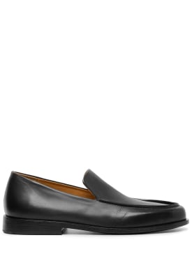 Marsell: Mocasso leather loafers - Siyah - men_0 | Luisa Via Roma