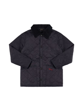 BARBOUR: Liddesdale quilted puffer jacket - Navy - kids-boys_0 | Luisa Via Roma