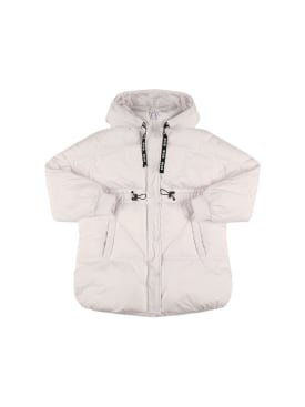 MSGM: Nylon puffer jacket - White - kids-girls_0 | Luisa Via Roma