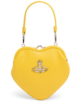 Vivienne Westwood: Belle Heart Frame faux leather bag - Yellow - women_0 | Luisa Via Roma