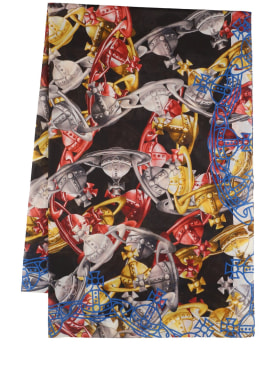 Vivienne Westwood: Crazy Orb cotton sarong - Black/Multi - women_0 | Luisa Via Roma