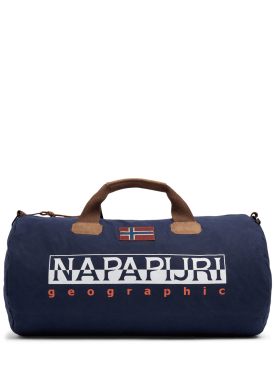 Napapijri: Bering 3帆布行李包 - 蓝色 - men_0 | Luisa Via Roma