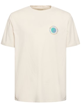 Patagonia: P-6 logo recycled cotton blend t-shirt - Birch - men_0 | Luisa Via Roma