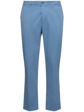 Boss: Pantalon en coton stretch Kaiton - Bleu Clair - men_0 | Luisa Via Roma