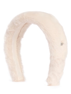 Weekend Max Mara: Mitico faux fur headband - White - women_0 | Luisa Via Roma