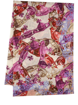 Vivienne Westwood: Crazy Orb cotton sarong - Ivory - women_0 | Luisa Via Roma