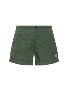 C.P. Company: Eco-Chrome R swim shorts - Duck Green - men_0 | Luisa Via Roma