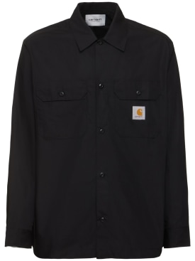 Carhartt WIP: Craft长袖衬衫 - 黑色 - men_0 | Luisa Via Roma