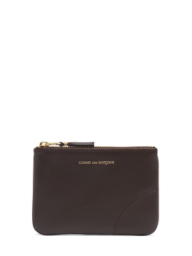 Comme des Garçons Wallet: Classic leather wallet - Brown - women_0 | Luisa Via Roma