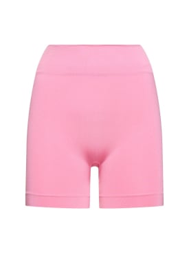 Prism Squared: Composed biker shorts - Pink - women_0 | Luisa Via Roma
