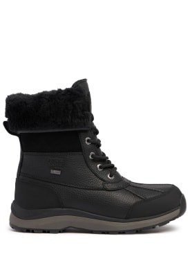 Ugg: 25mm Adirondack III leather hiking boots - Black - women_0 | Luisa Via Roma