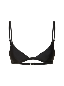 Matteau: Petite triangle bikini top - Black - women_0 | Luisa Via Roma