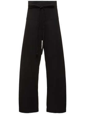 Matteau: Pantalon ample en coton - Noir - women_0 | Luisa Via Roma