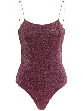 Oséree Swimwear: Badeanzug aus Lurex „Lumière“ - Lila - women_0 | Luisa Via Roma