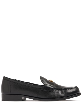 Tory Burch: 20mm Perry leather loafers - Black - women_0 | Luisa Via Roma