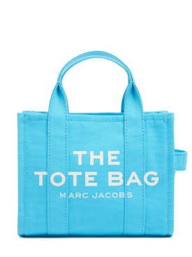 Marc Jacobs: The Small Tote canvas bag - Aqua - men_0 | Luisa Via Roma