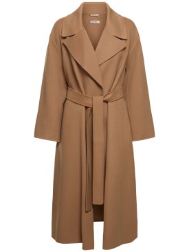 'S Max Mara: Olanda wool belted coat - Camel - women_0 | Luisa Via Roma