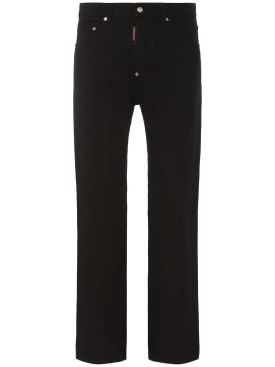 Dsquared2: Pantalones de algodón - Negro - men_0 | Luisa Via Roma