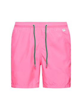 Mc2 Saint Barth: Pantone ultra light tech swim shorts - Hot Pink - men_0 | Luisa Via Roma