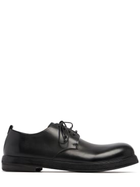 Marsell: Zucca Zeppa leather derby shoes - Black - men_0 | Luisa Via Roma