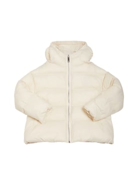 MAX&Co.: Hooded nylon puffer jacket - White - kids-girls_0 | Luisa Via Roma