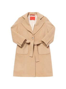 MAX&Co.: Belted wool coat - Beige - kids-girls_0 | Luisa Via Roma