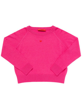 MAX&Co.: Pull-over en maille de laine - Fuchsia - kids-girls_0 | Luisa Via Roma