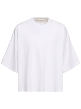 The Row: Issio boxy fit cotton t-shirt - White - men_0 | Luisa Via Roma