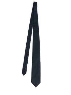 Tom Ford: 8cm Solid silk tie - Ruby - men_0 | Luisa Via Roma