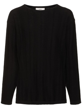 Commas: Suéter de algodón - Negro - men_0 | Luisa Via Roma