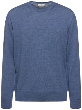 Etro: Sweater aus Strick - Hellblau - men_0 | Luisa Via Roma