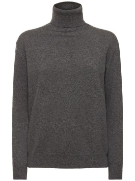 Brunello Cucinelli: Cashmere turtleneck sweater - Grey - women_0 | Luisa Via Roma