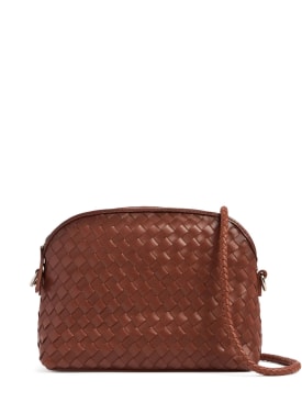 Dragon Diffusion: Chunky Fellini leather shoulder bag - Tan - women_0 | Luisa Via Roma