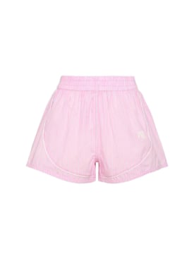 Alexander Wang: Shorts mini in cotone - Rosa/Multi - women_0 | Luisa Via Roma