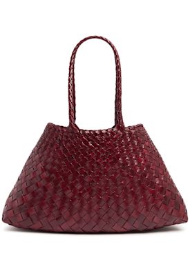 Dragon Diffusion: Big Santa Croce leather tote bag - Bordeaux - women_0 | Luisa Via Roma