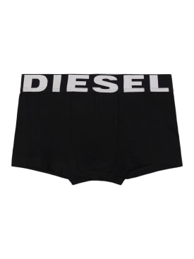 Diesel Kids: Set di 3 boxer in jersey di cotone - Multicolore - kids-boys_0 | Luisa Via Roma