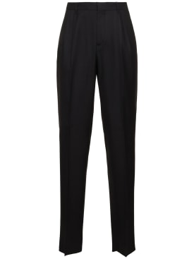 Lardini: Pantaloni Feeling in lana stretch - Nero - men_0 | Luisa Via Roma