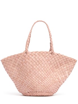 Dragon Diffusion: Egola hand-braided leather tote bag - Natural - women_0 | Luisa Via Roma
